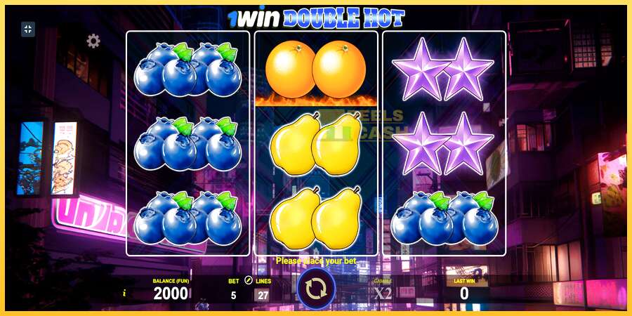 1win Double Hot акча үчүн оюн машинасы, сүрөт 1