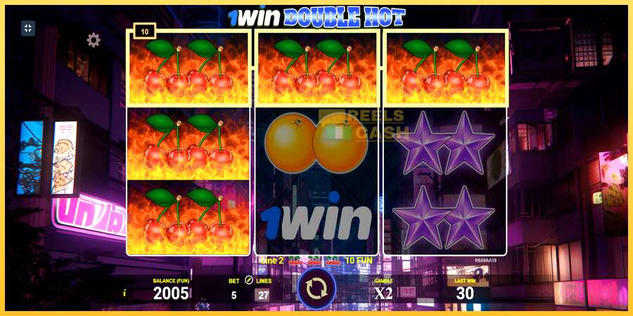 1win Double Hot акча үчүн оюн машинасы, сүрөт 4