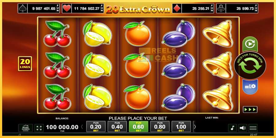 20 Extra Crown акча үчүн оюн машинасы, сүрөт 1