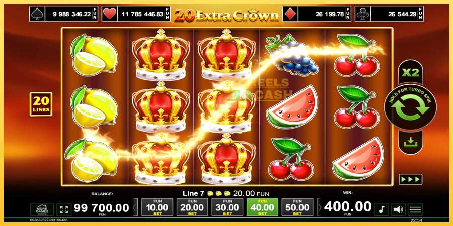 20 Extra Crown акча үчүн оюн машинасы, сүрөт 4