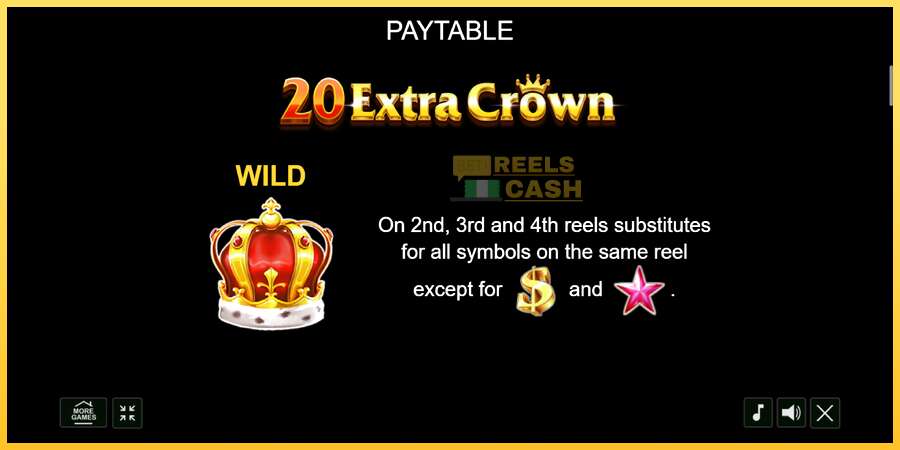 20 Extra Crown акча үчүн оюн машинасы, сүрөт 5