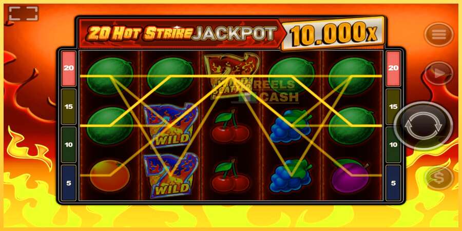 20 Hot Strike Jackpot акча үчүн оюн машинасы, сүрөт 3