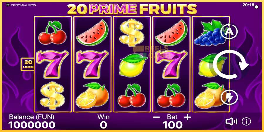 20 Prime Fruits акча үчүн оюн машинасы, сүрөт 1