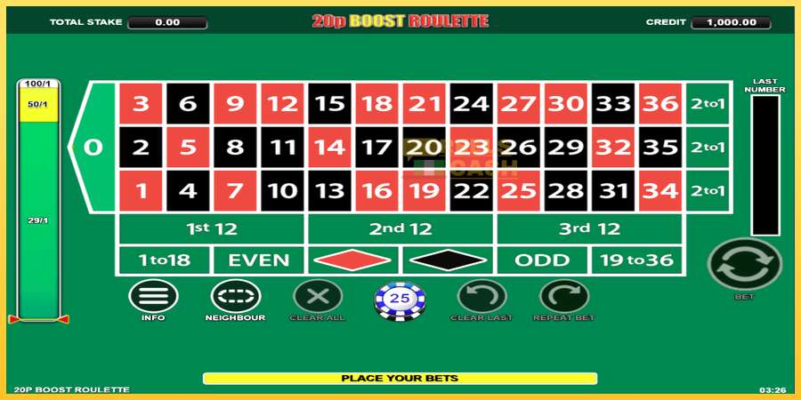 20p Boost Roulette акча үчүн оюн машинасы, сүрөт 2