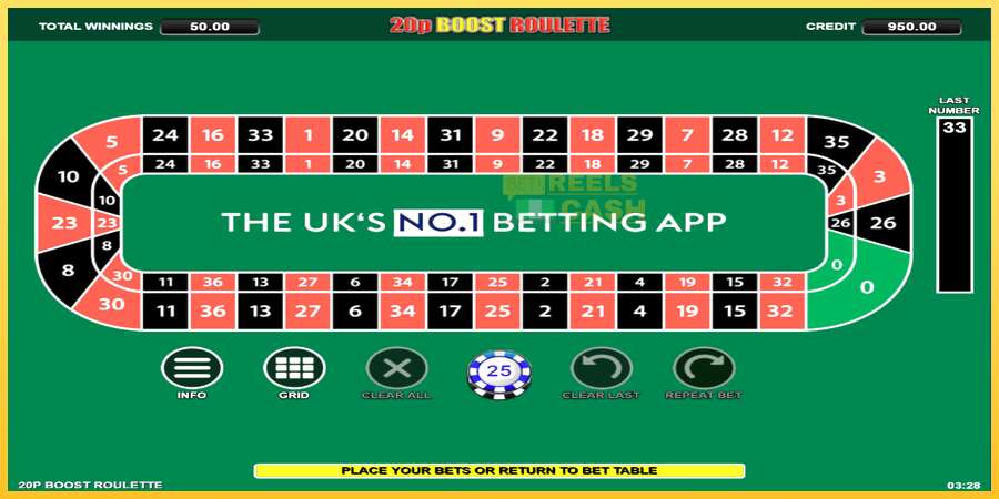 20p Boost Roulette акча үчүн оюн машинасы, сүрөт 3