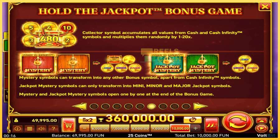 25 Coins Halloween Jackpots акча үчүн оюн машинасы, сүрөт 6