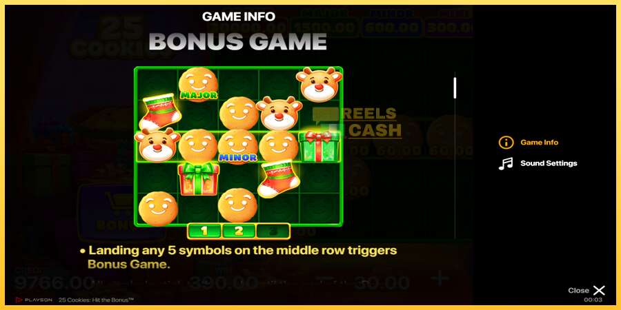 25 Cookies: Hit the Bonus акча үчүн оюн машинасы, сүрөт 6