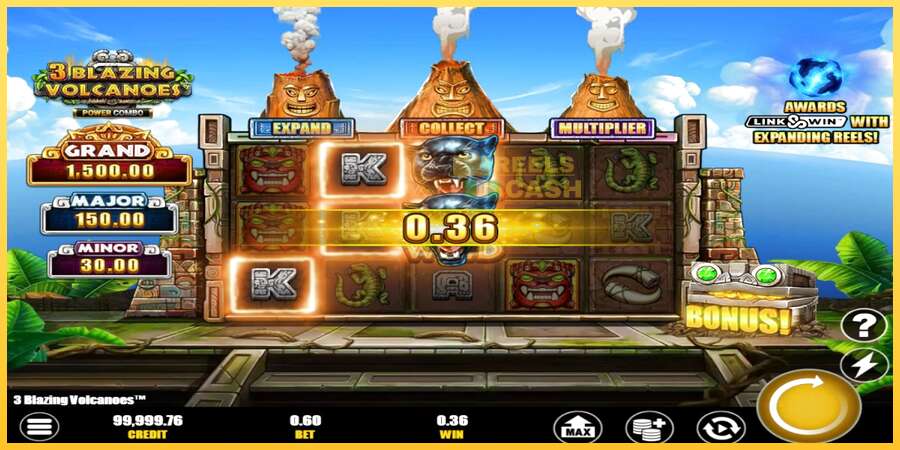 3 Blazing Volcanoes Power Combo акча үчүн оюн машинасы, сүрөт 2