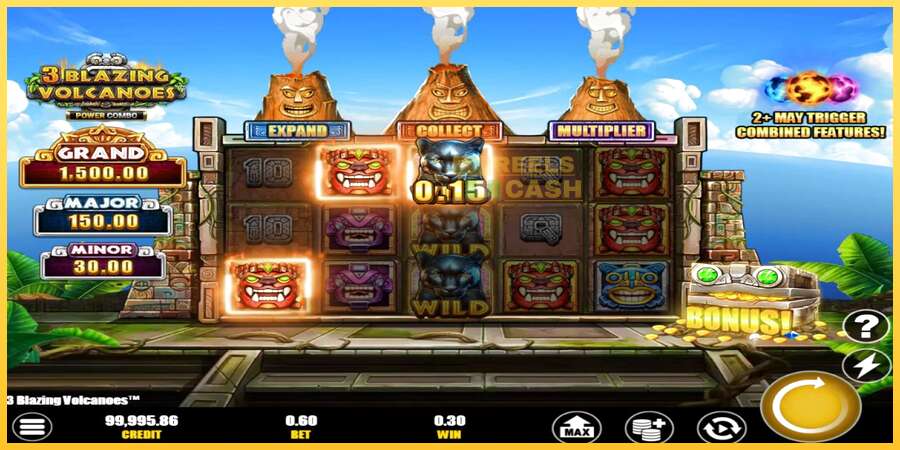 3 Blazing Volcanoes Power Combo акча үчүн оюн машинасы, сүрөт 3