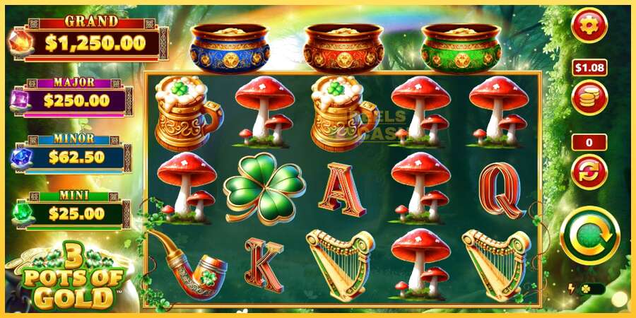 3 Pots O Gold акча үчүн оюн машинасы, сүрөт 1