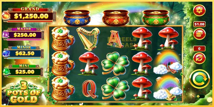 3 Pots O Gold акча үчүн оюн машинасы, сүрөт 2