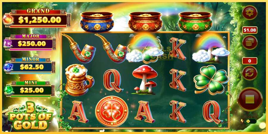 3 Pots O Gold акча үчүн оюн машинасы, сүрөт 3