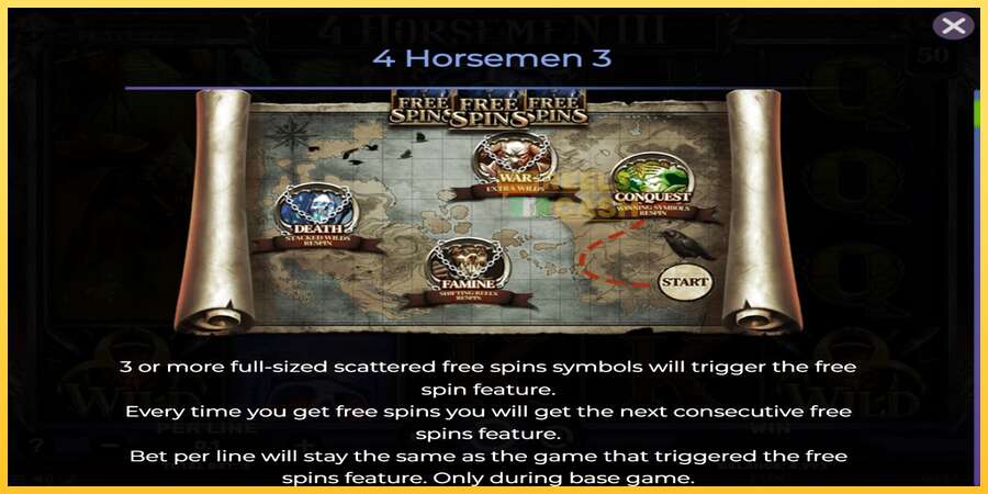 4 Horsemen III акча үчүн оюн машинасы, сүрөт 4