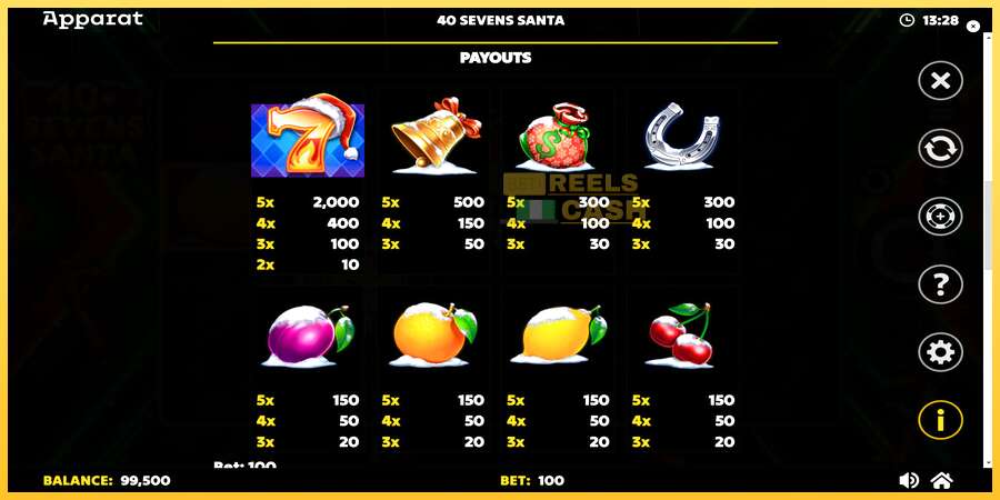 40 Sevens Santa акча үчүн оюн машинасы, сүрөт 6