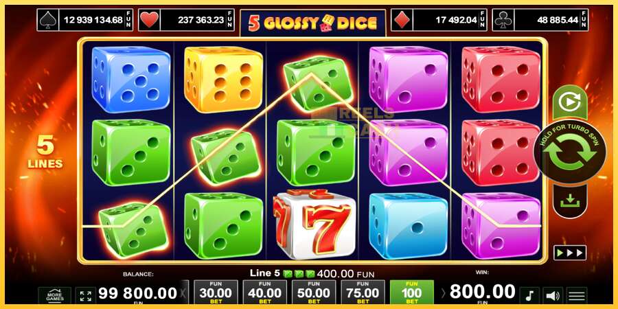 5 Glossy Dice акча үчүн оюн машинасы, сүрөт 2