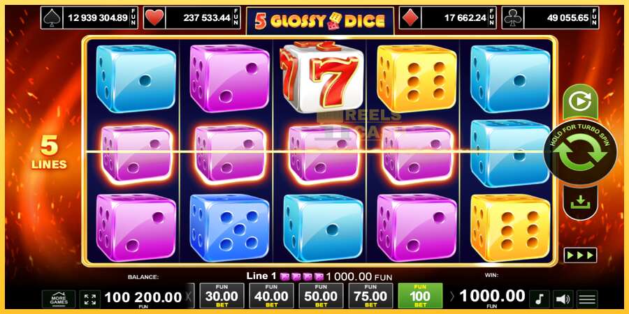 5 Glossy Dice акча үчүн оюн машинасы, сүрөт 3