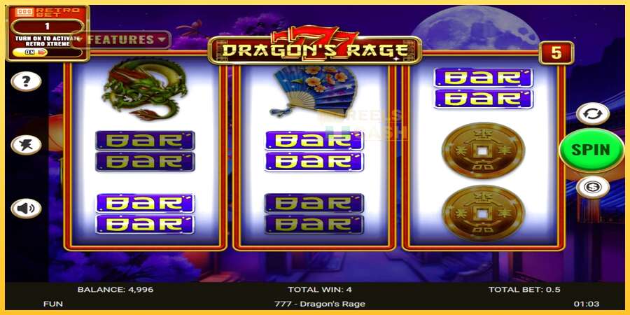 777 - Dragons Rage акча үчүн оюн машинасы, сүрөт 3