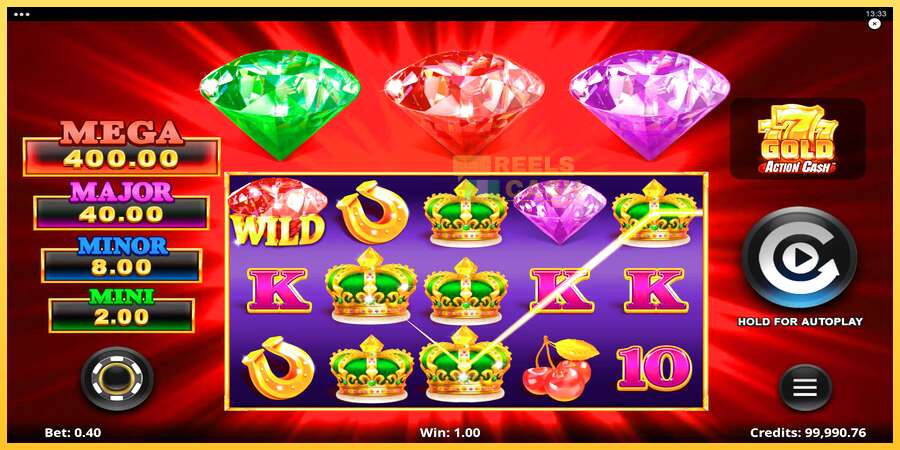 777 Gold Action Cash акча үчүн оюн машинасы, сүрөт 4