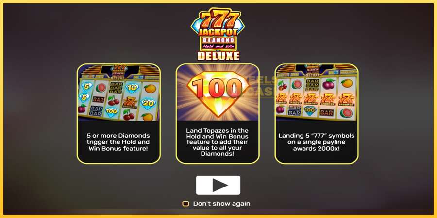 777 Jackpot Diamond Hold and Win Deluxe акча үчүн оюн машинасы, сүрөт 1