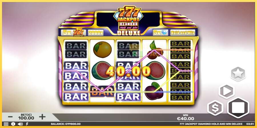 777 Jackpot Diamond Hold and Win Deluxe акча үчүн оюн машинасы, сүрөт 3