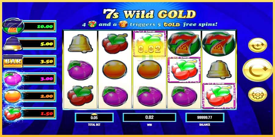 7s Wild Gold акча үчүн оюн машинасы, сүрөт 3