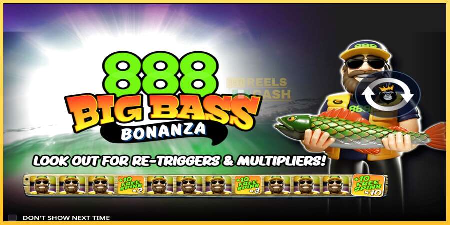 888 Big Bass Bonanza акча үчүн оюн машинасы, сүрөт 1