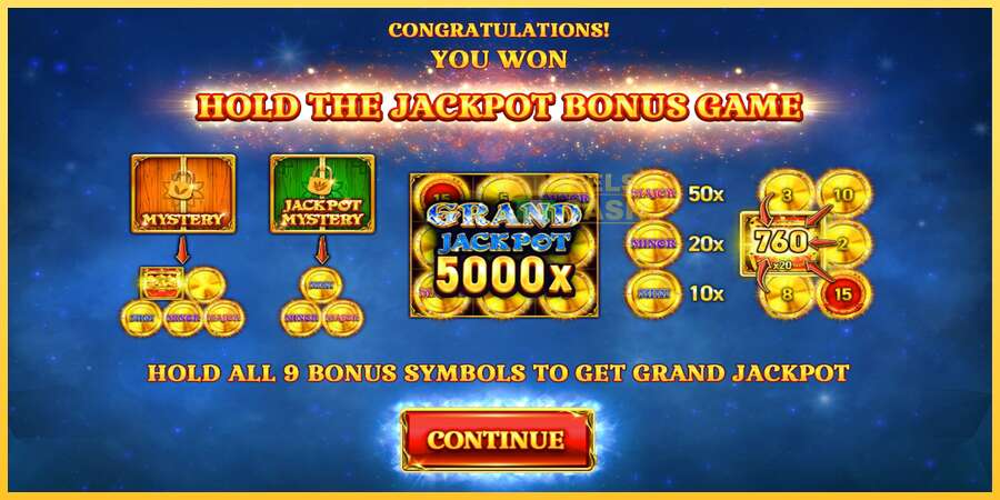 9 Coins Grand Diamond Edition Halloween Jackpots акча үчүн оюн машинасы, сүрөт 3