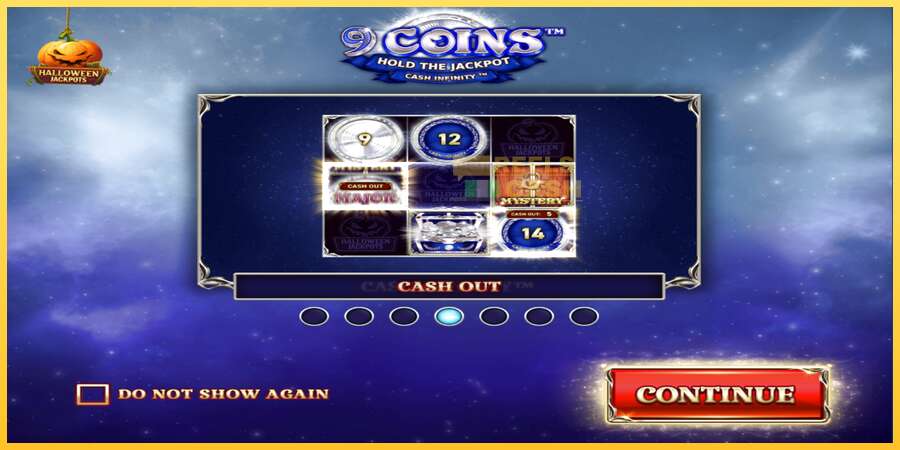 9 Coins Grand Platinum Edition Halloween Jackpot акча үчүн оюн машинасы, сүрөт 1