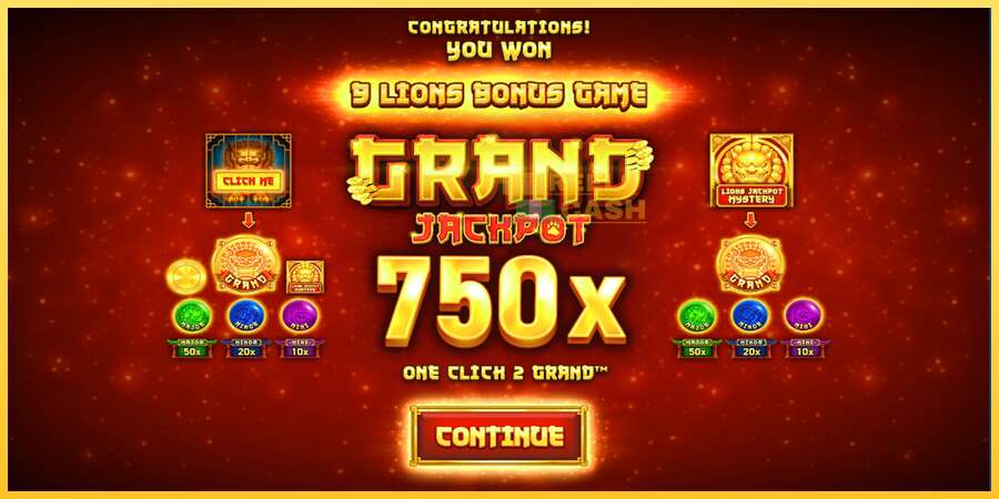 9 Lions: Hold The Jackpot акча үчүн оюн машинасы, сүрөт 2