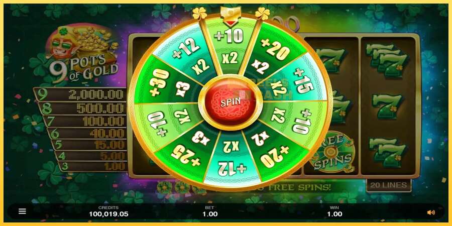 9 Pots of Gold Land & Win акча үчүн оюн машинасы, сүрөт 4