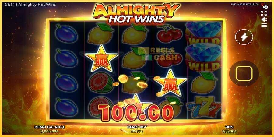 Almighty Hot Wins акча үчүн оюн машинасы, сүрөт 3