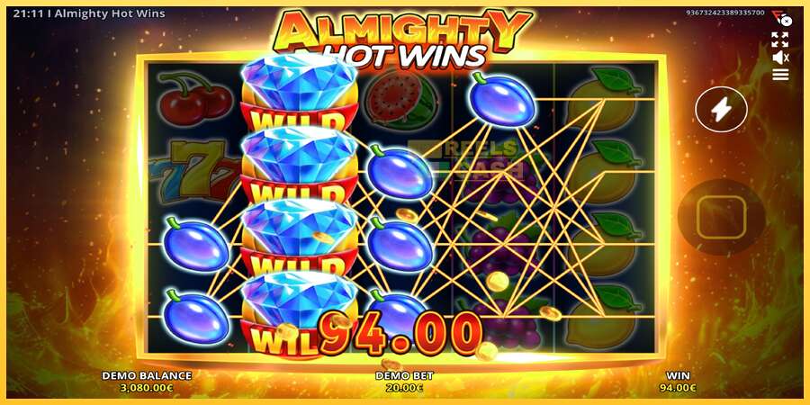 Almighty Hot Wins акча үчүн оюн машинасы, сүрөт 4