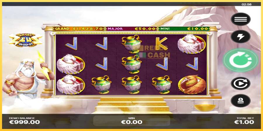 Angry Zeus Jackpot акча үчүн оюн машинасы, сүрөт 2