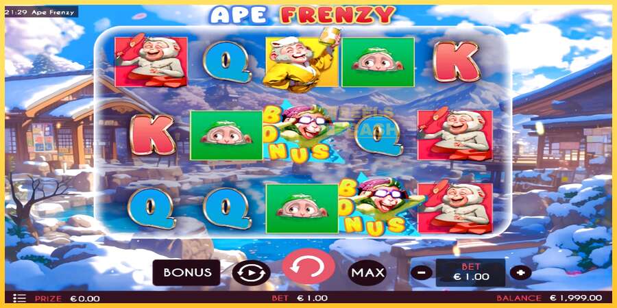 Ape Frenzy акча үчүн оюн машинасы, сүрөт 2