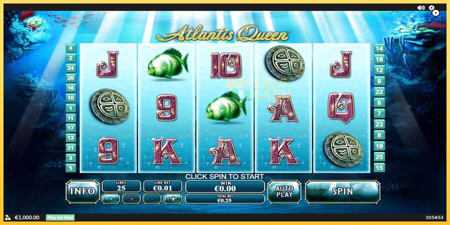 Atlantis Queen акча үчүн оюн машинасы, сүрөт 1