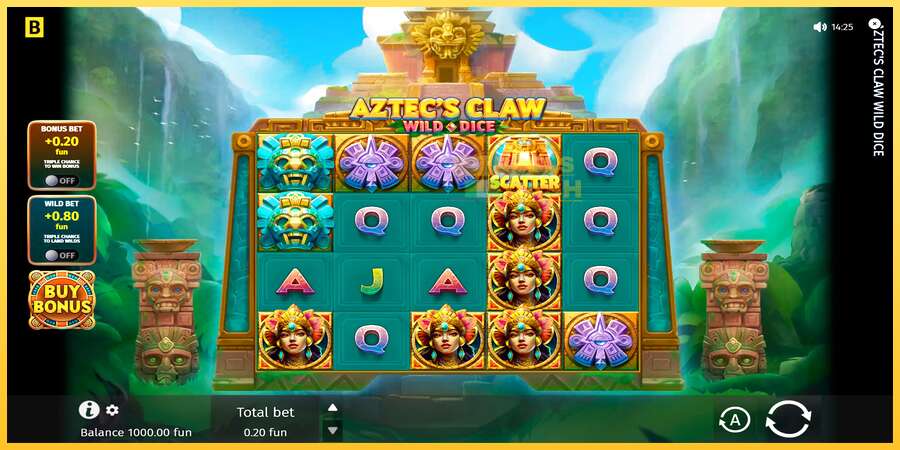 Aztecs Claw Wild Dice акча үчүн оюн машинасы, сүрөт 1