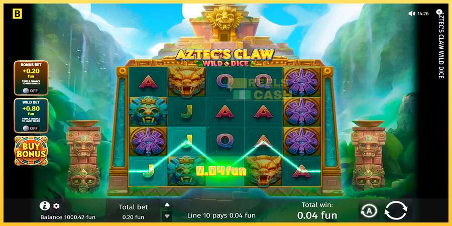 Aztecs Claw Wild Dice акча үчүн оюн машинасы, сүрөт 3