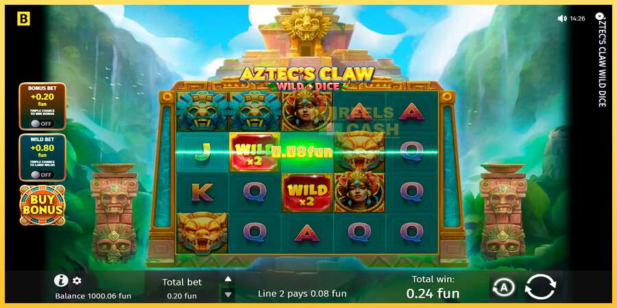 Aztecs Claw Wild Dice акча үчүн оюн машинасы, сүрөт 4