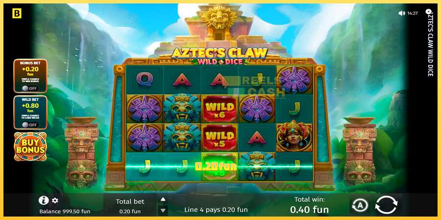 Aztecs Claw Wild Dice акча үчүн оюн машинасы, сүрөт 6