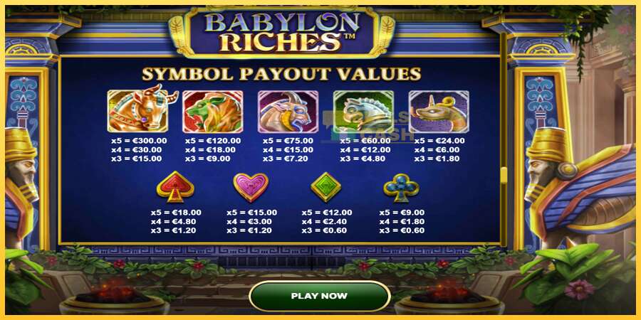 Babylon Riches акча үчүн оюн машинасы, сүрөт 6