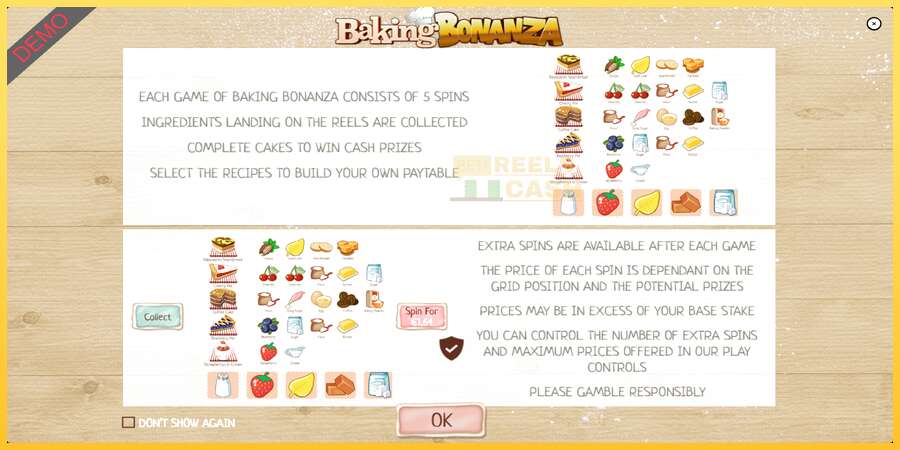 Baking Bonanza акча үчүн оюн машинасы, сүрөт 1