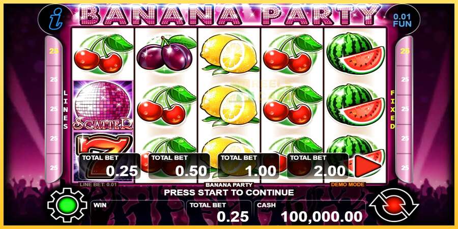 Banana Party акча үчүн оюн машинасы, сүрөт 1