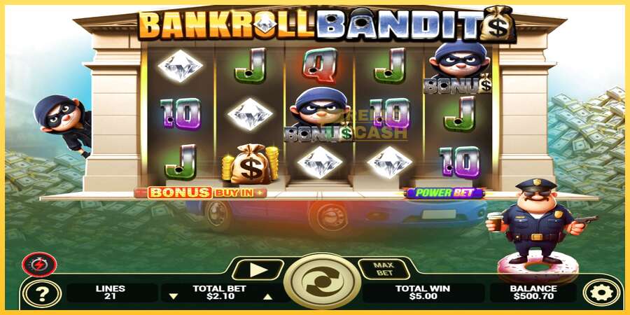 Bankroll Bandits акча үчүн оюн машинасы, сүрөт 4