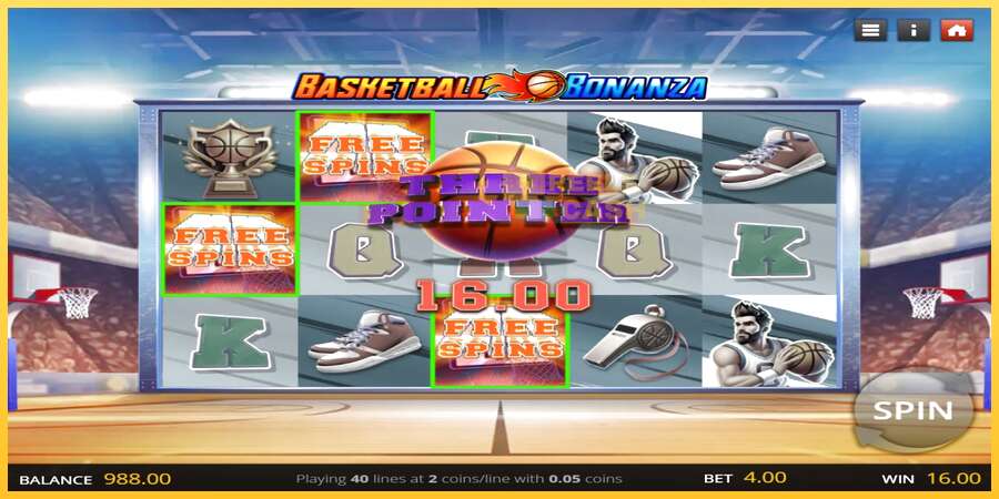 Basketball Bonanza акча үчүн оюн машинасы, сүрөт 2