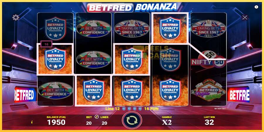 Betfred Bonanza акча үчүн оюн машинасы, сүрөт 3