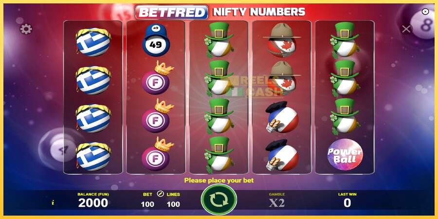 Betfred Nifty Numbers акча үчүн оюн машинасы, сүрөт 1