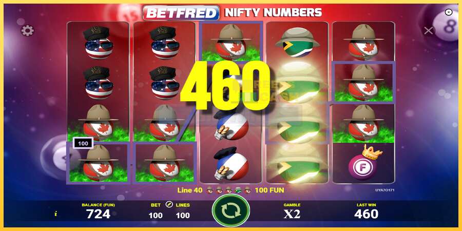 Betfred Nifty Numbers акча үчүн оюн машинасы, сүрөт 3