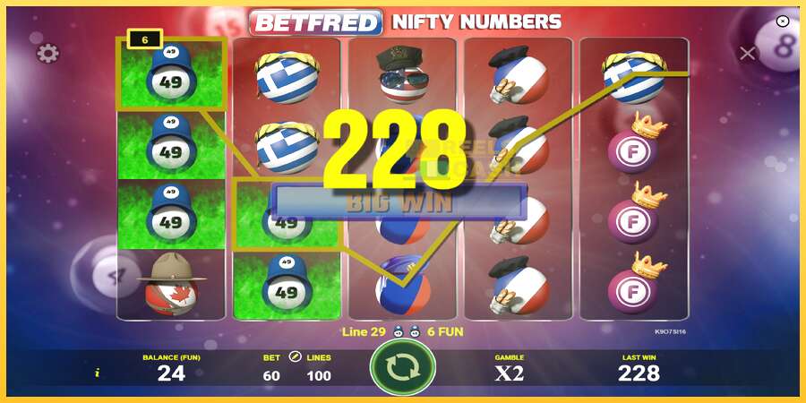 Betfred Nifty Numbers акча үчүн оюн машинасы, сүрөт 4