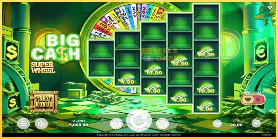 Big Cash Super Wheel акча үчүн оюн машинасы, сүрөт 3