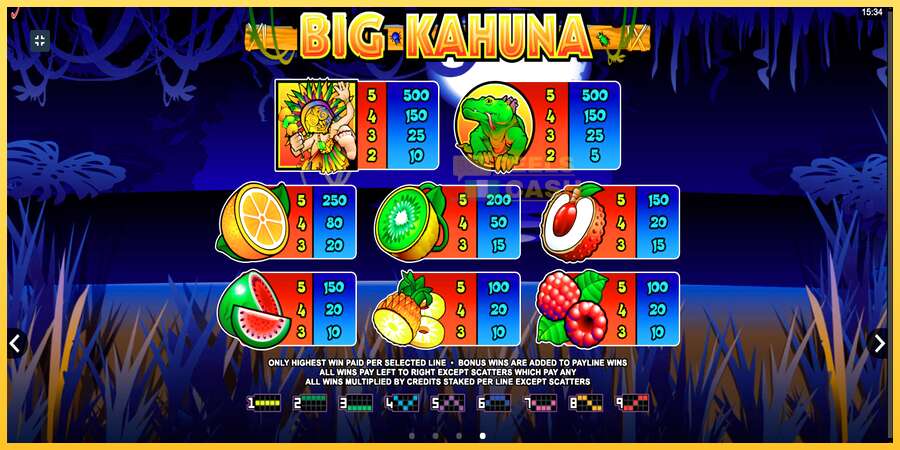 Big Kahuna акча үчүн оюн машинасы, сүрөт 7